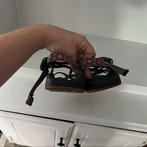 Chaco ZX2 Aztec Print Double Nylon Strap Walking Outdoor Sandals - Picture 5 of 9